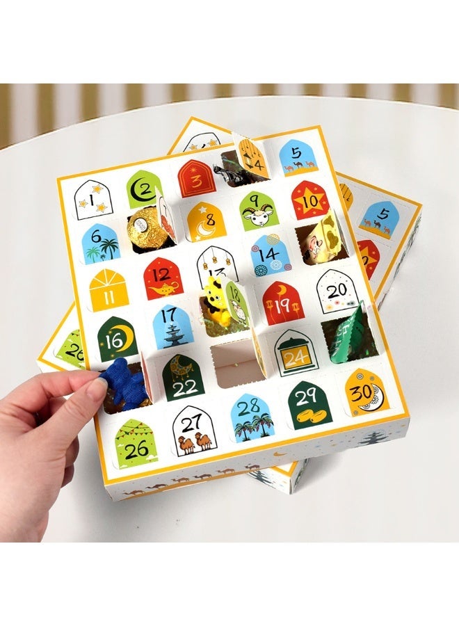Fun 30-Compartment Blind Box Empty Box, Pop-To-Play Calendar Surprise Gift Box - 5 Pieces/Pack - Image 2